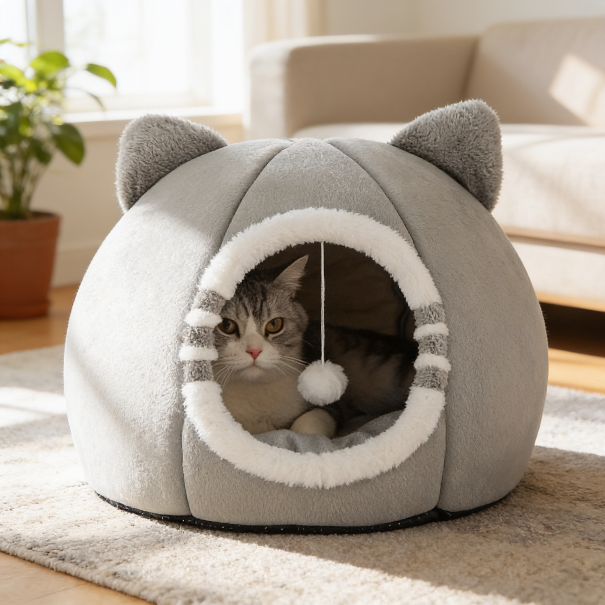 PettaPaw Milo Cosy Cat Cave, image 2