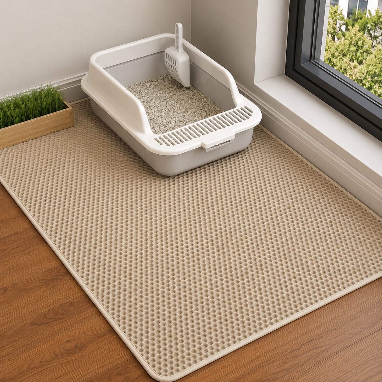 PettaPaw Ollie CleanStep Litter Mat, image 4