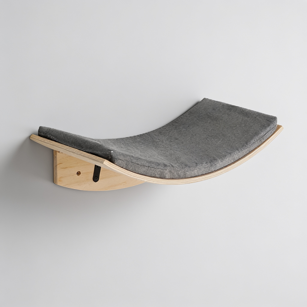 PettaPaw Nala Contour Cat Wall Shelf, image 3
